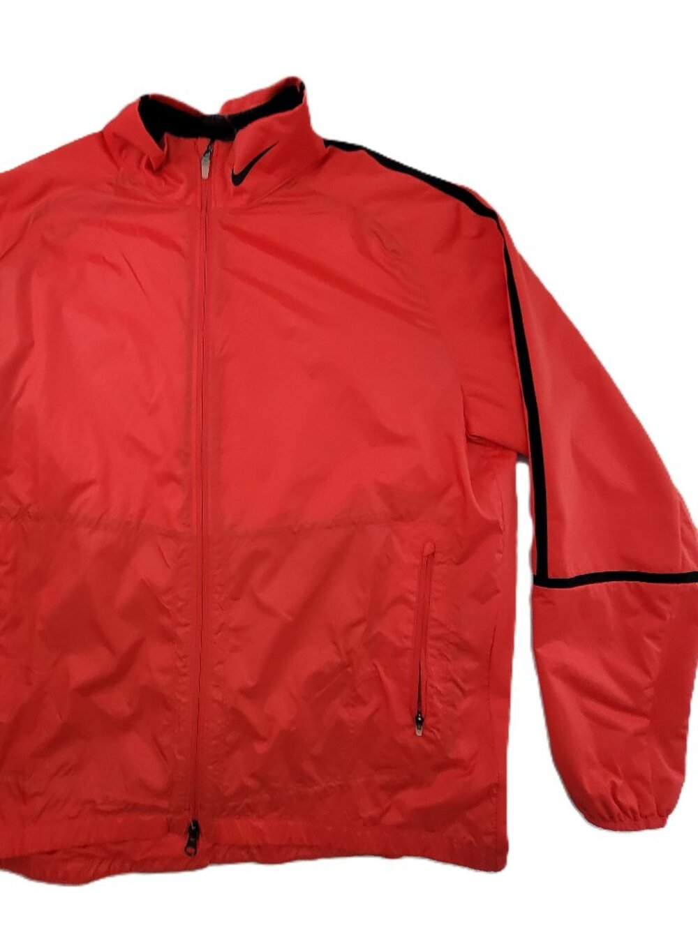 Nike Golf Full-Zip Wind Proof Jacket Mens L 582788-660 Red Double Zip Lightweigh